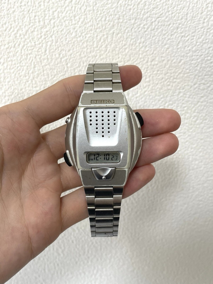 Vintage Seiko A860-4001 Japanese JDM Talking Voice Watch Retro