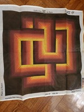 Needlepoint Canvas Collection De Paris Modern Abstract Retro "Hogtram" Signed