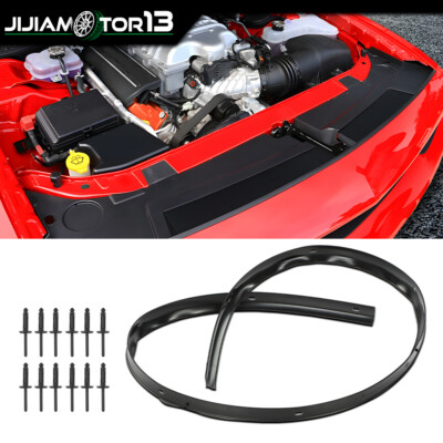 Front Hood Bumper Weatherstrip Seal & Rivets Fit For Dodge Challenger 2008-2022