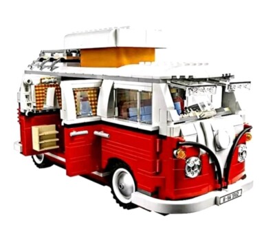 CAMPER, MOC, wie BULLY T1 VW, Klemmbausteine, kompatibel zu dän. Hersteller, neu