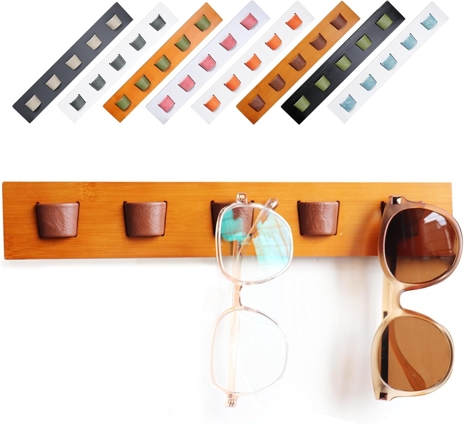 Sunglass Organizer Glasses Holder,Wood Eyeglass Storage Holder,Sunglasses Rack E