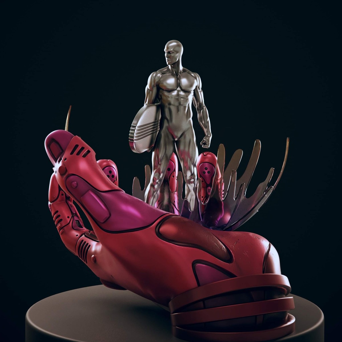 Marvel Comics Silver Surfer Norrin Radd Statue Figure Limited Edition Rare