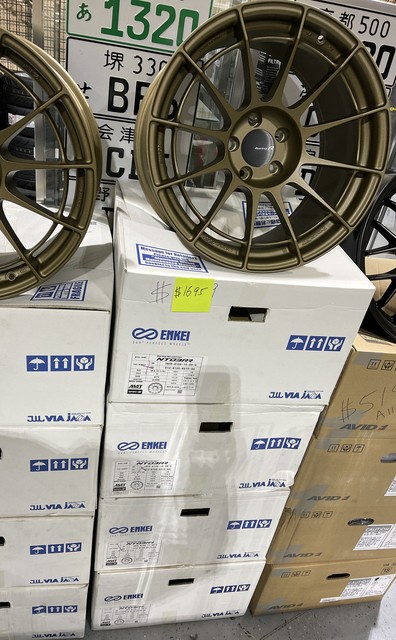 4x Enkei Nt03rr 18x10 5 15 Offset 5x114 3 Titanium Gold Racing Set Of 4 Wheels For Sale Online Ebay