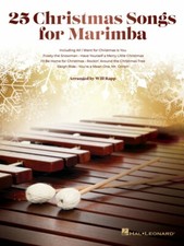 25 Christmas Songs for Marimba Sheet Music Percussion Book NEW 000348550