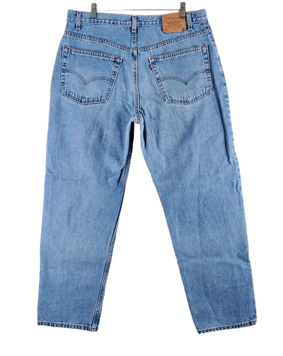 Vtg Y2K Levis 550 Blue Jeans Mens 38(36)x30 Relaxed Hi Rise