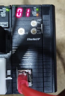 TESTED       OMRON CJ1W-EIP21  v2.0  -  ETHERNET IP UNIT  - CJ1W EIP21