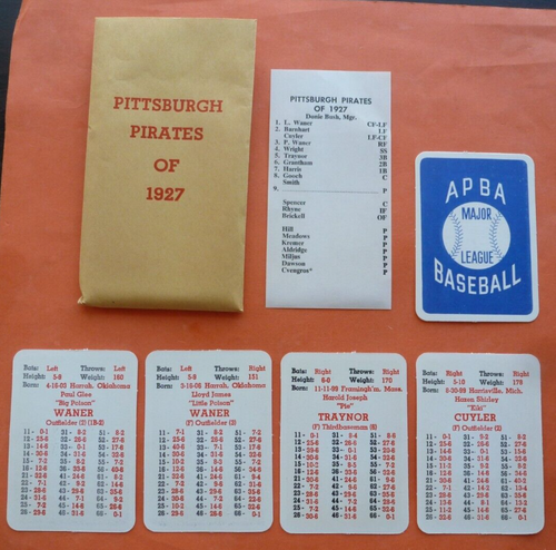 APBA Baseball großartige Teams der Vergangenheit Kartensets GTOP, vervollständigen Sie Ihr Set, Sie wählen - Bild 50 von 57