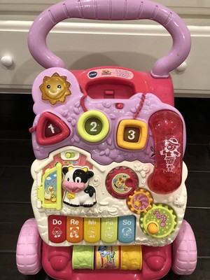 vtech sit to stand activity walker pink