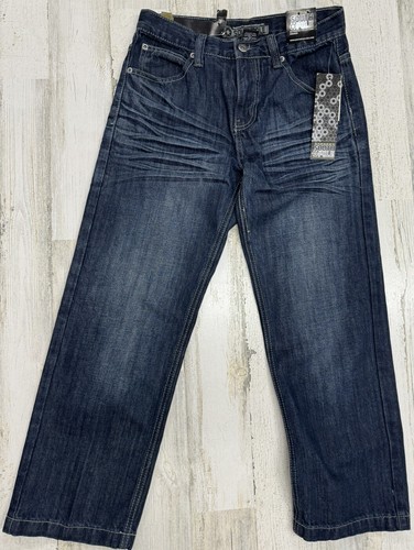 Vintage Southpole Y2K Straight Jeans Youth Boys Size 10 Dark Wash - Picture 4 of 4