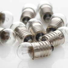 10 x 6V 0,3W 50mA 0,05A E10 Kugel 11x24 / Birne Lampe / Lamp / Skalenlampen