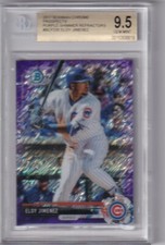 ELOY JIMENEZ - 2017 BOWMAN CHROME PROSPECT - PURPLE SHIMMER REF - BGS GEM MT 9.5