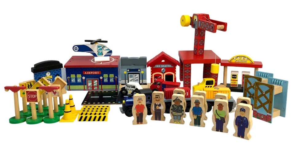 Игровой набор Kidkraft Train and Town запчасти Orbrium Brio Thomas 55 плюс лот товаров - Изображение 2 из 4