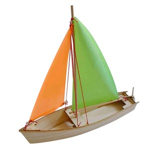 3D Wooden Puzzle Sailboat Model DIY Laser Cut Assemble ...