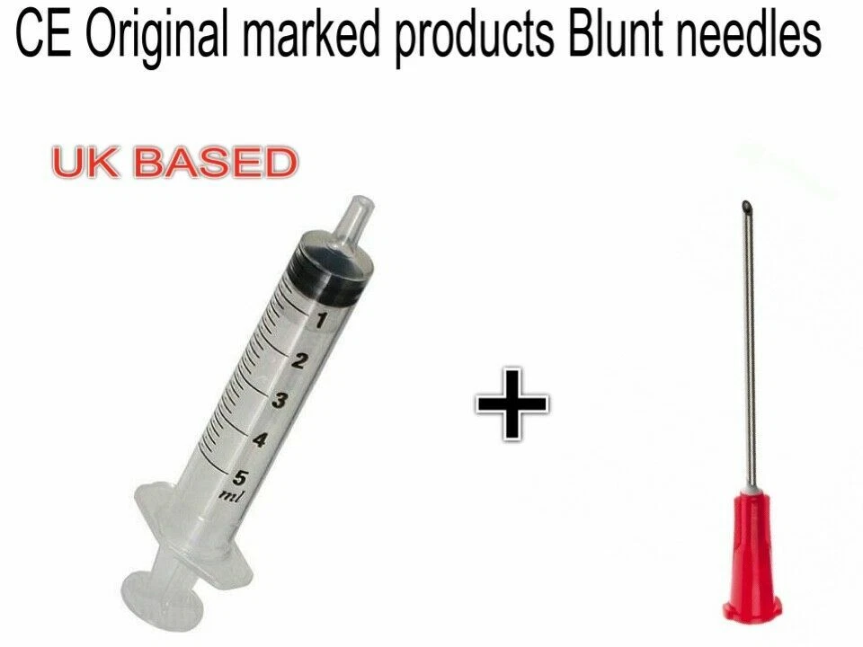 B-BRAND 10 x 5ml BBraun syringe Plus 10x BLUNT sterile blister sealed needle CE marked