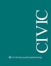 2001 2002 2003 2004 Honda Civic Electrical Troubleshooting Diagnostic Manual 