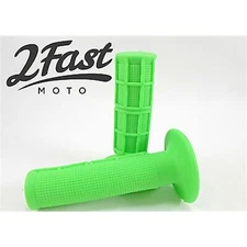 2FastMoto Green Twist Throttle 7/8" MX Grip Set  2fm-42-24636
