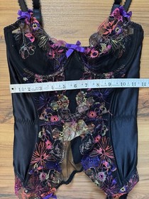 NWT Agent Provocateur Zuri Basque Corset 34D Black $790 Runway Lingerie