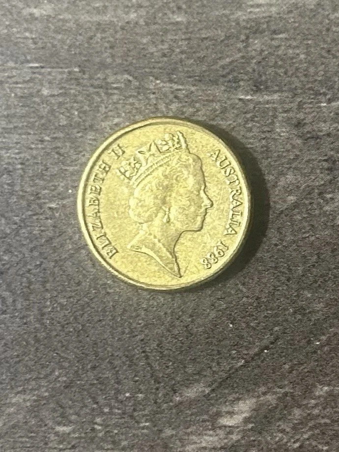 Rara moneda australiana de 2 dólares 1988 con símbolo de Horst Hahne HH y RDM en la parte posterior Foto 3 de 4