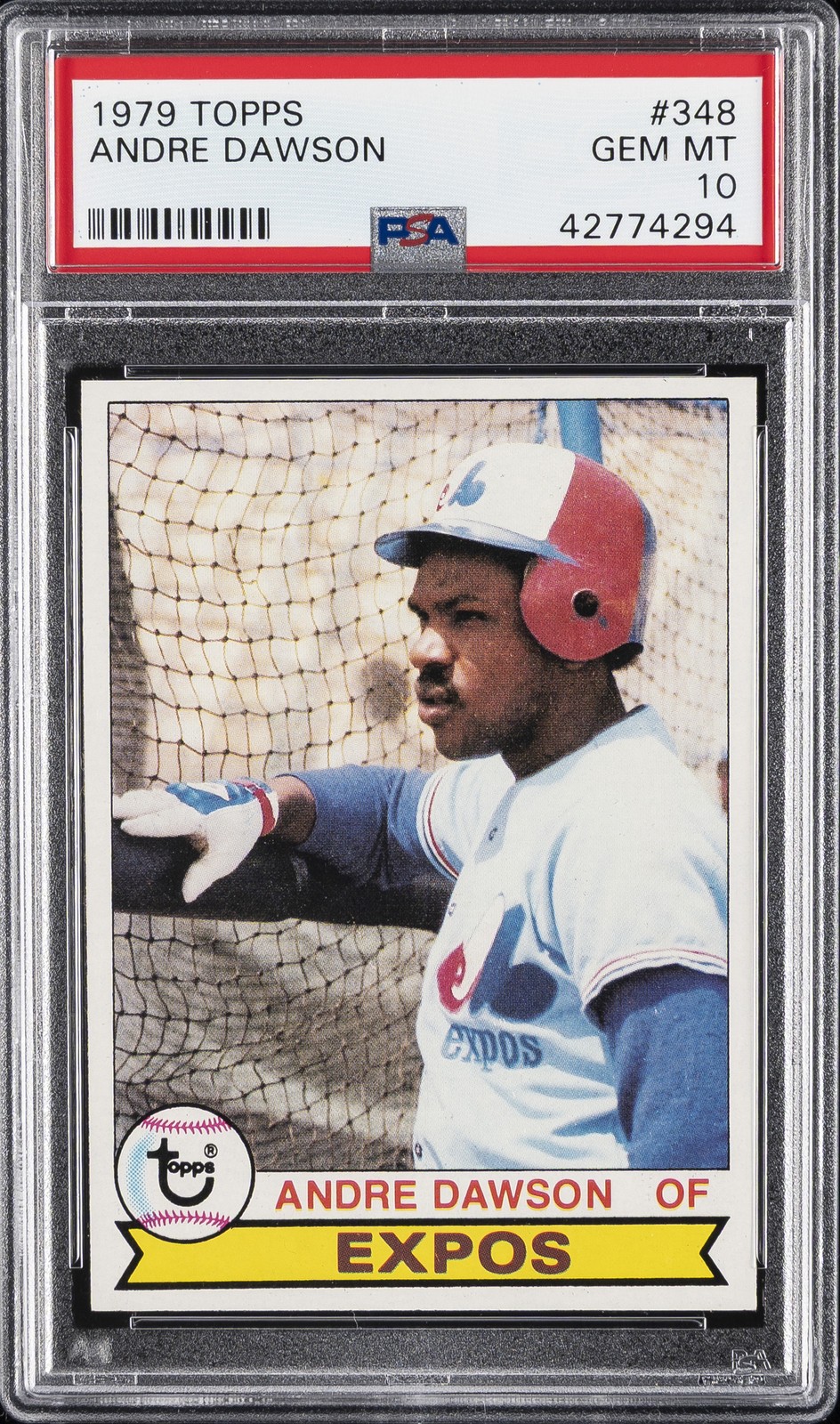 1979 TOPPS #348 ANDRE DAWSON PSA 10