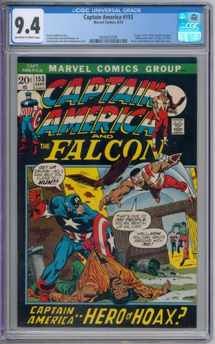 Captain America 153 CGC Graded 9.4 NM Marvel Comics 1972