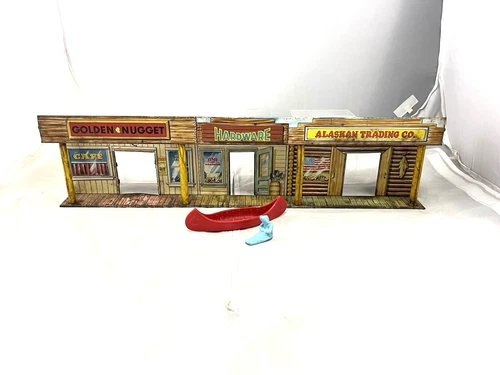 Vintage Marx Alaska Playset Tin Litho Town