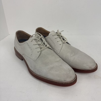 Flag Ltd Nappa Glove FXLit Light Grey Suede Lace Up Oxfords Shoes Mens 10.5 M
