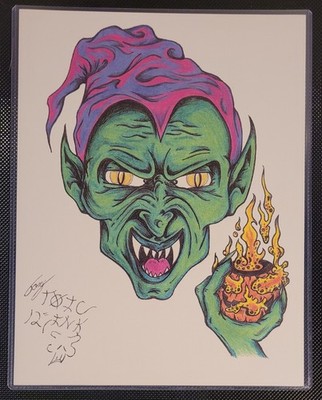 Hobgoblin -Hand Drawn 8x11 Sketck (Tony Czar) 2012 print 