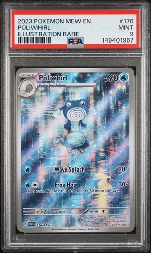 2023 Pokemon SV 151 Poliwhirl #176/165 Illustration Rare PSA 9 MINT B