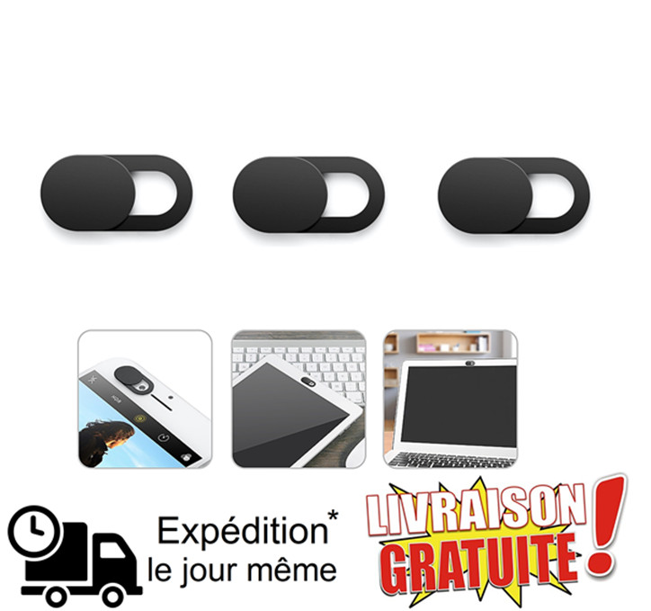 3 Cache webcam caméra ordinateur téléphone tablette vie privé protection