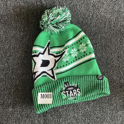 Zephyr Dallas Stars Pom Beanie Knit Hat Green White One Size NHL