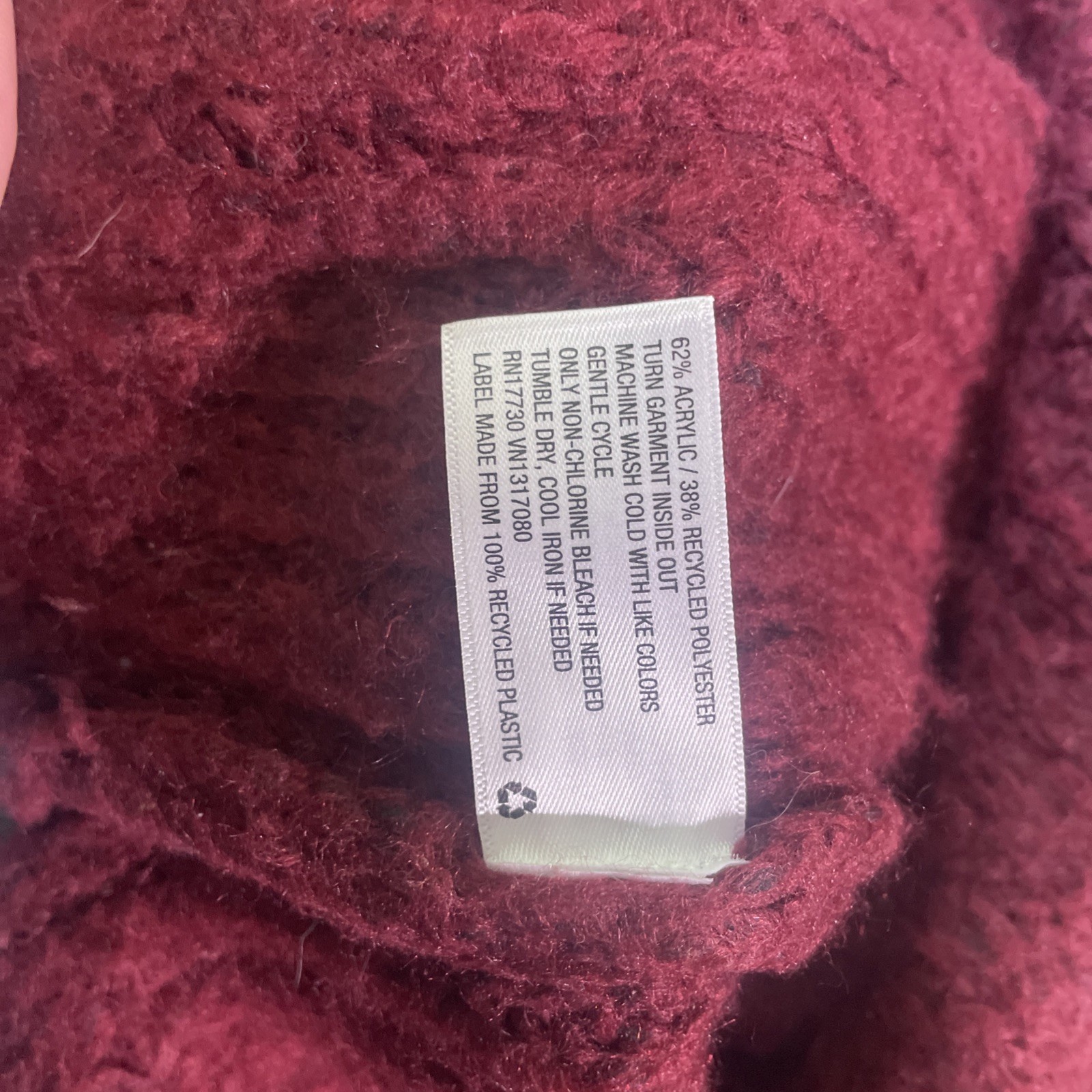 maroon turtleneck pullover sweater, fun!!!! - image 4