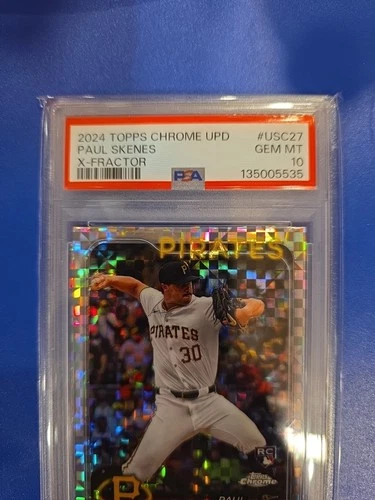2024 Topps Chrome Update Series Paul Skenes #USC88 X-Fractor (RC)  PSA 10