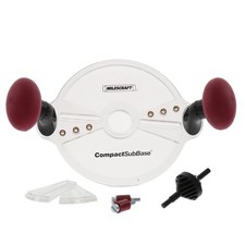 Accesorio de enrutador de policarbonato transparente Milescraft 8 L x 8 W pulgadas para borde/plantilla