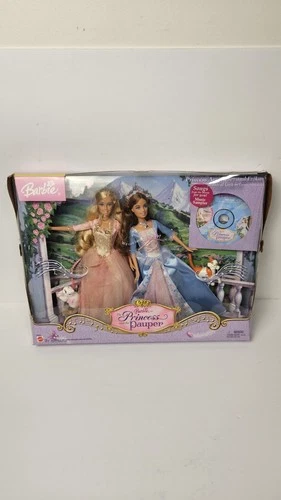Mattel Barbie Princess Anneliese & Erika Musical Gift Set The Pauper G9970