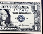 ((STAR NOTE)) $1 1957 ((CHOIE AU)) Silver Certificate PAPER CURRENCY AUCTIONS — photo 1