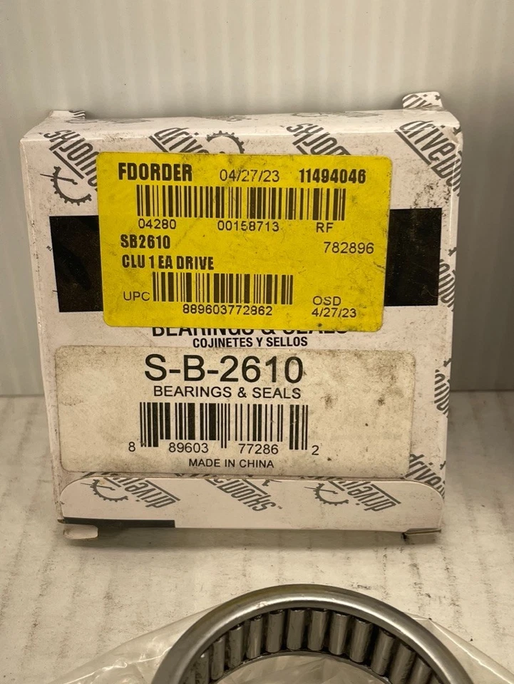 PAR DE ROLAMENTOS DE EIXO B2610; DriveWorks se encaixa em caminhões no gráfico FRENTE INTERNA - Imagem 4 de 4