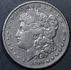 1901-S $1 MORGAN SILVER DOLLAR KM# 110 Grade:  XF A6176