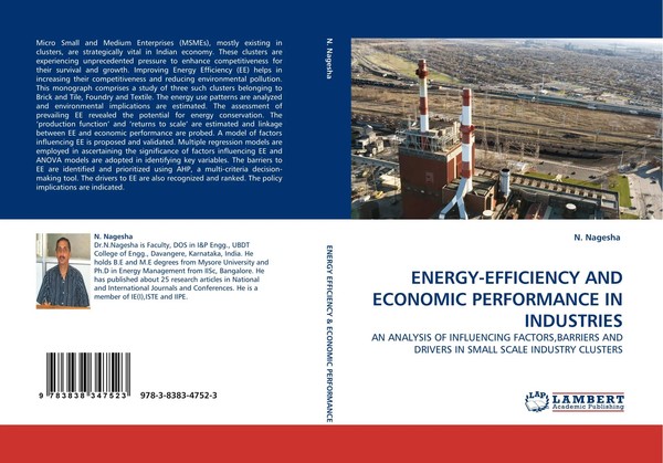N. Nagesha | ENERGY-EFFICIENCY AND Economic Performance IN Industries | Buch-image