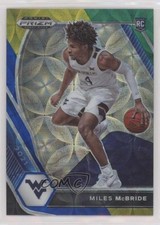 2021 Panini Prizm Draft Picks Choice Blue Yellow & Green Miles McBride #32 0nj5