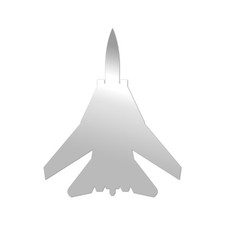 F-14 Tomcat Top Sticker Die Cut Chrome Mirror Gold Silver Oil Slick Rainbow