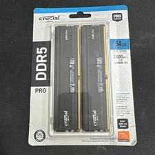 Crucial Pro 64GB (2 x 32GB) DDR5 5600 (PC5 44800) XMP 3.0 & AMD EXPO Ready Deskt