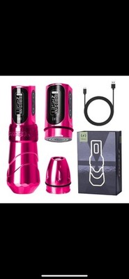 New FLUX MAX 2025 Wireless Tattoo Machine 4.0 Stroke PINK