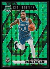 2024-25 Panini Mosaic #285 Damian Lillard Green Mosaic