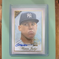 2019 Topps Gallery Aaron Judge Autograph by Kevin Graham Artist Auto