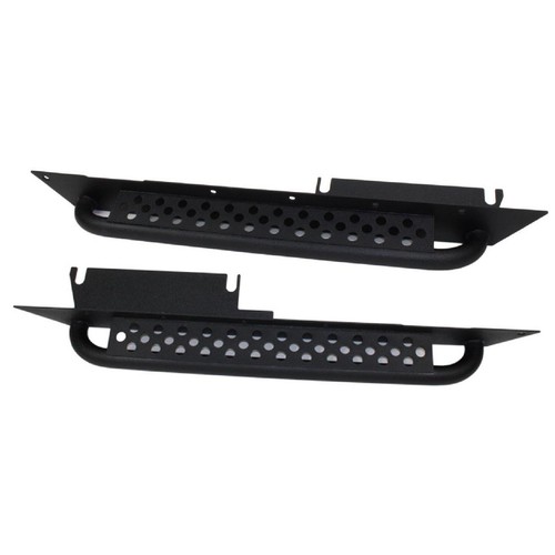 Fishbone Offroad FB23028 Pair Black Steel Rock Sliders w Tube Steps for ...