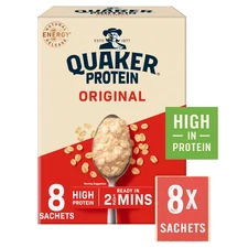 Quaker Oat So Simple High Protein Original Porridge 8 Sachets