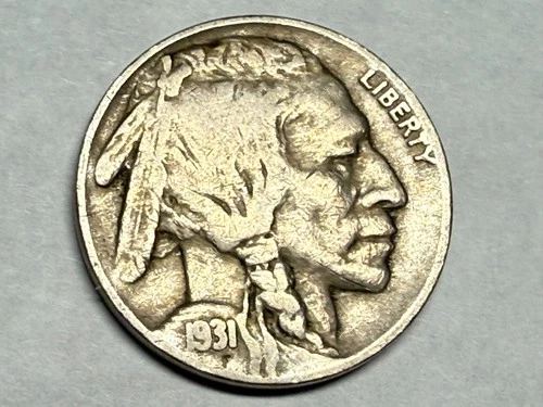 1931-S Indian Head BUFFALO NICKEL. Fine. #n2