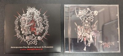 VOODOO GODS Anticipation For Blood Leveled In Darkness & Shrunken Head CD Lot 2