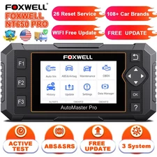 Foxwell NT650 Pro Bidirectional ABS SRS Car OBD2 Scanner Diagnostic Tool Oil EPB