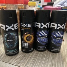 6 Axe Variety 48HR Protection Aluminum Free Deodorant Body Spray-4oz. Each